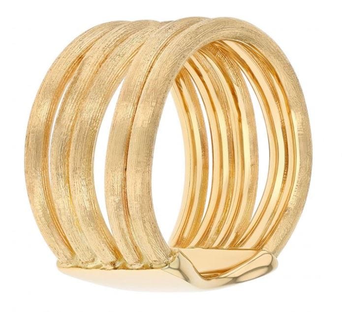 Marco Bicego Jewellery - Rings Marco Bicego 18K Yellow Gold Jaipur Brushed 5 Strand Band Size 6.5