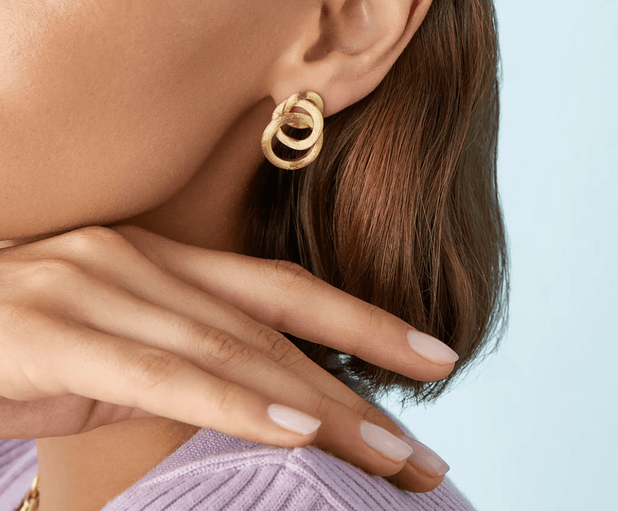 Marco Bicego Jewellery - Earrings - Stud Marco Bicego 18K Yellow Gold Jaipur Small Knot Earrings