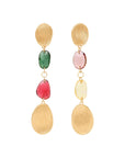 Marco Bicego Jewellery - Earrings - Drop Marco Bicego 18K Yellow Gold Lunaria Color Mixed Tourmaline Drop Earrings