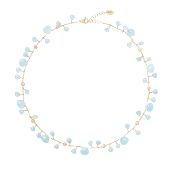 Marco Bicego Jewellery - Necklace Marco Bicego 18K Yellow Gold Paradise Aquamarine Dangles Necklace