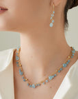 Marco Bicego Jewellery - Necklace Marco Bicego 18K Yellow Gold Paradise Aquamarine Dangles Necklace