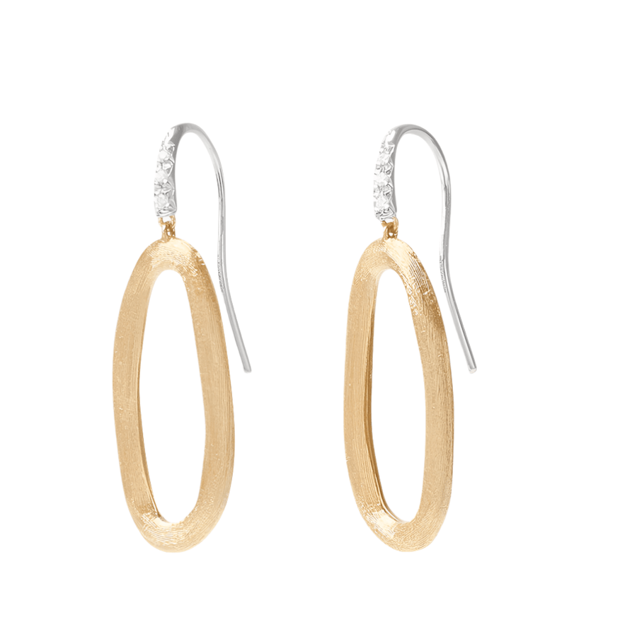 Marco Bicego Jewellery - Earrings - Drop Marco Bicego Jaipur 18k Yellow Gold Link Earrings with Diamonds