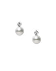 Mikimoto Jewellery - Earrings - Stud Mikimoto 18K White Gold Classic Akoya Pearl Diamond Studs