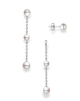 Mikimoto Jewellery - Earrings - Drop Mikimoto 18K White Gold Convertable Akoya Pearl Stud Drop Earrings