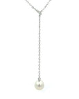 Mikimoto Jewellery - Necklace Mikimoto 18K White Gold Diamond Akoya Lariat Necklace