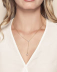 Mikimoto Jewellery - Necklace Mikimoto 18K White Gold Diamond Akoya Lariat Necklace