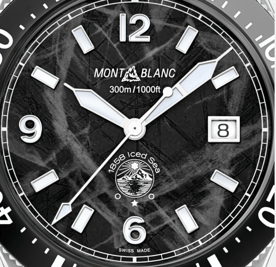 Mont Blanc Watch Montblanc 1858 Iced Sea Automatic Date 41MM