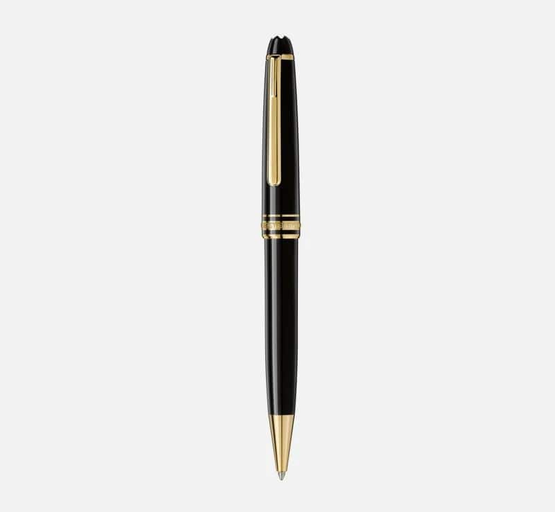 Mont Blanc Accessories - Writing Instruments Montblanc Meisterstuck Black Gold Coated Ballpoint Pen