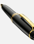 Mont Blanc Accessories - Writing Instruments Montblanc Meisterstuck Black Gold Coated Ballpoint Pen