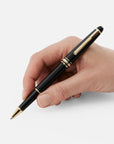 Mont Blanc Accessories - Writing Instruments Montblanc Meisterstuck Black Gold Coated Rollerball Pen