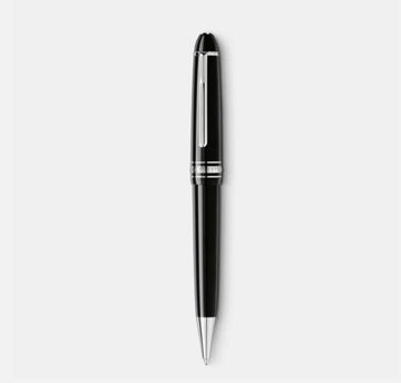 Mont Blanc Accessories - Writing Instruments Montblanc Meisterstuck Black Mid Size Platinum Line Ballpoint Pen