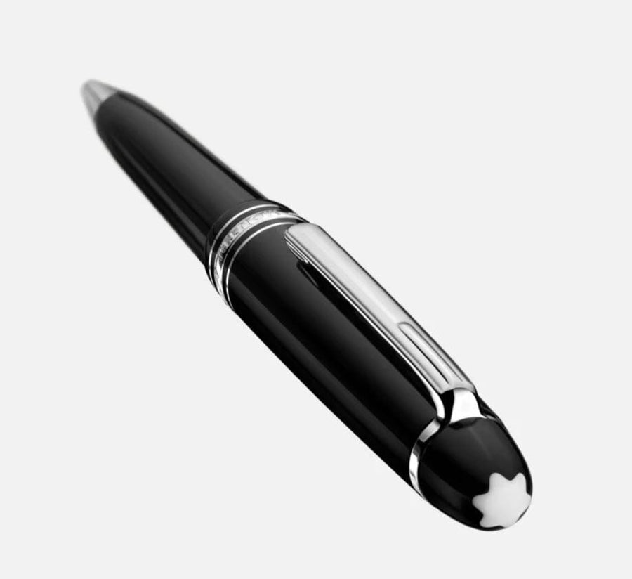 Mont Blanc Accessories - Writing Instruments Montblanc Meisterstuck Black Mid Size Platinum Line Ballpoint Pen