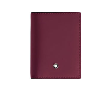 Mont Blanc Accessories - Leather goods Montblanc Meisterstück Burgundy 4CC Folding Leather Card Holder