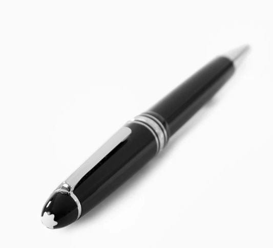 Mont Blanc Accessories - Writing Instruments Montblanc Meisterstuck LeGrand Black Platinum Coated Ballpoint Pen