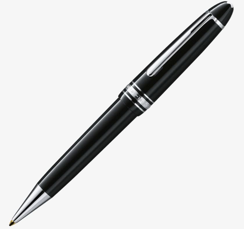 Mont Blanc Accessories - Writing Instruments Montblanc Meisterstuck LeGrand Black Platinum Coated Ballpoint Pen