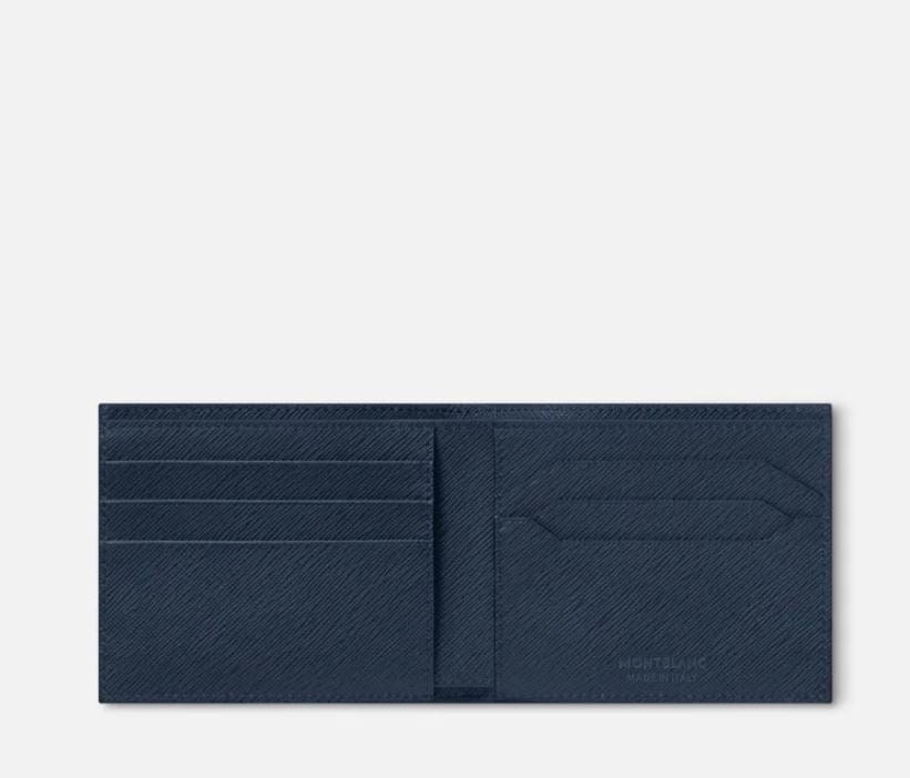Mont Blanc Accessories - Leather goods Montblanc Satrorial 6 Card Blue Leather Wallet