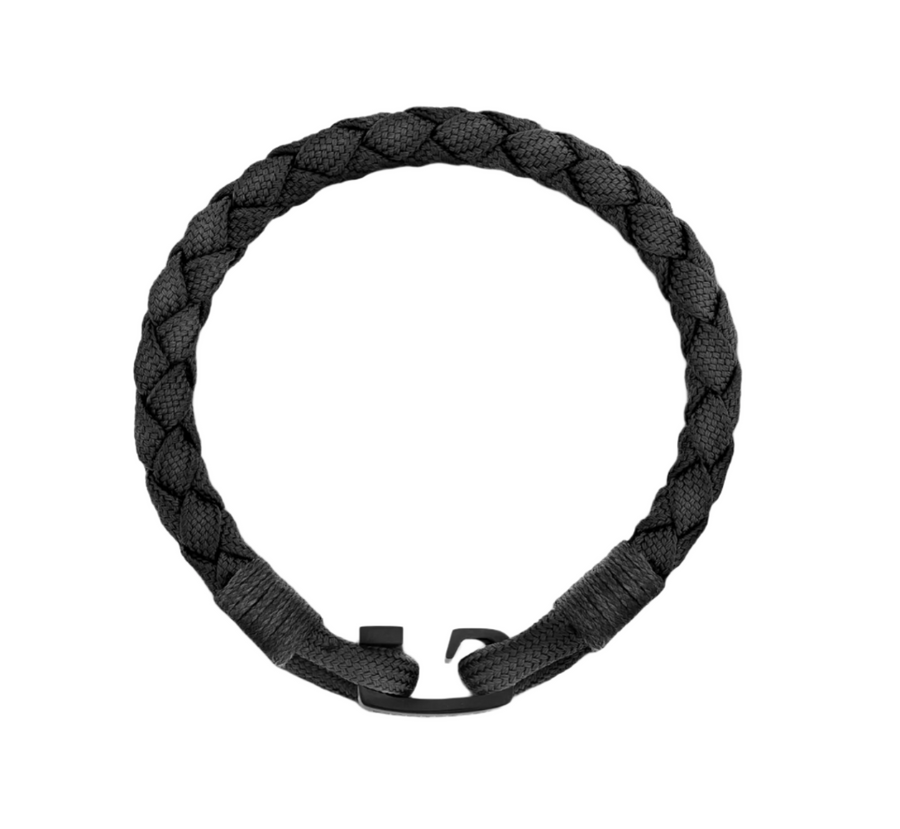 Mont Blanc Jewellery - Bracelet Montblanc Steel PVD Black Woven Nylon Bracelet