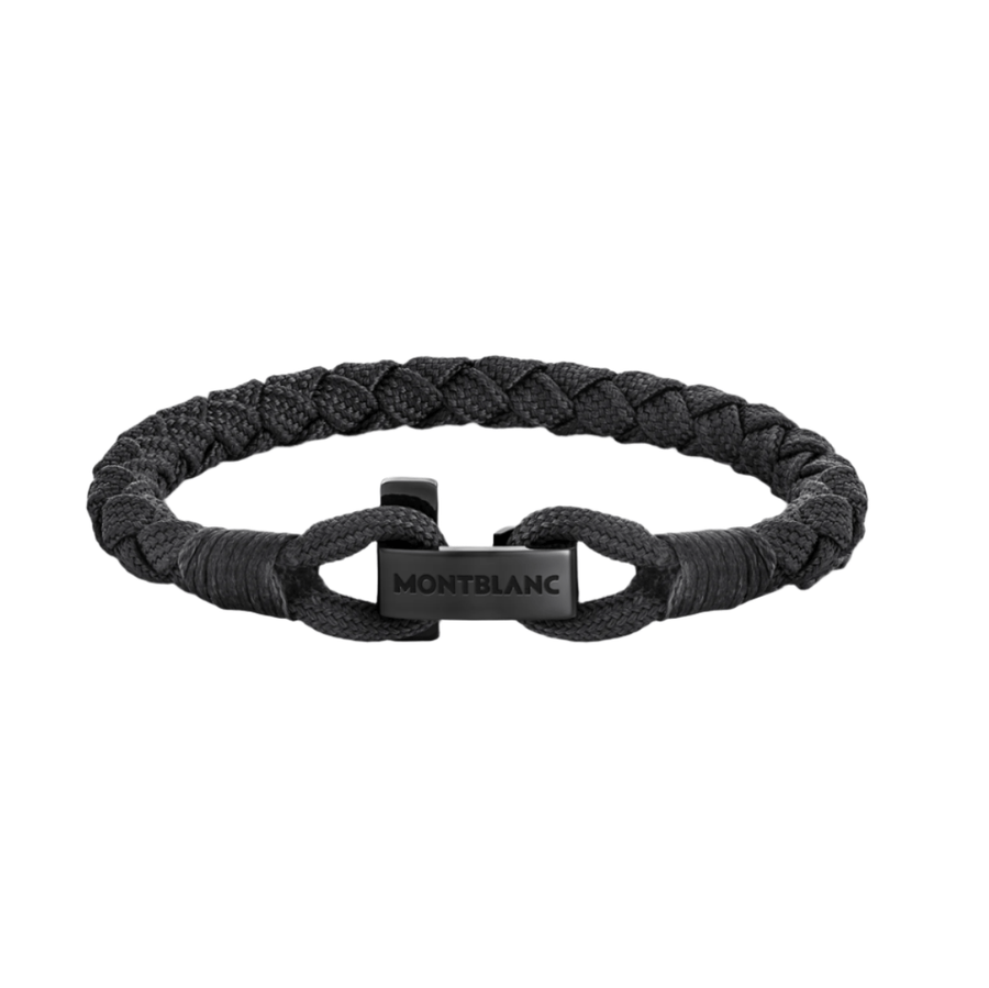 Mont Blanc Jewellery - Bracelet Montblanc Steel PVD Black Woven Nylon Bracelet