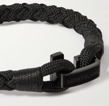 Mont Blanc Jewellery - Bracelet Montblanc Steel PVD Black Woven Nylon Bracelet