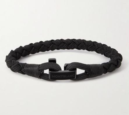 Mont Blanc Jewellery - Bracelet Montblanc Steel PVD Black Woven Nylon Bracelet