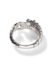 John Hardy Sterling Silver Naga Ring with Diamonds