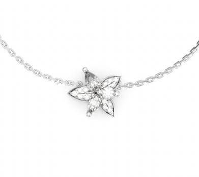 NC Rae Jewellery - Necklace Noam Carver 14K White Gold Rae Diamond Desert Flower Necklace