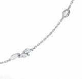 NC Rae Jewellery - Necklace Noam Carver 14K White Gold Rae Diamond Two Station Necklce