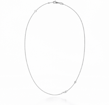 NC Rae Jewellery - Necklace Noam Carver 14K White Gold Rae Diamond Two Station Necklce