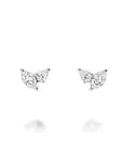 NC Rae Jewellery - Earrings Noam Carver 14K White Gold Rae Double Diamond Studs