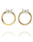 NC Rae Jewellery - Earrings Noam Carver 14K Yellow Gold Rae Diamond Circle Earrings