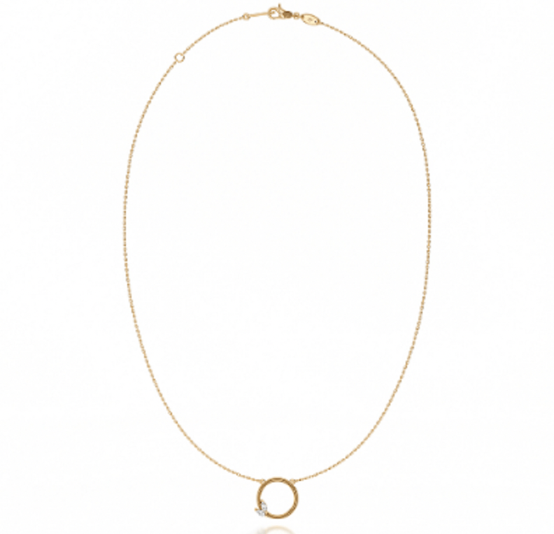 NC Rae Jewellery - Necklace Noam Carver 14K Yellow Gold Rae Diamond Circle Necklace