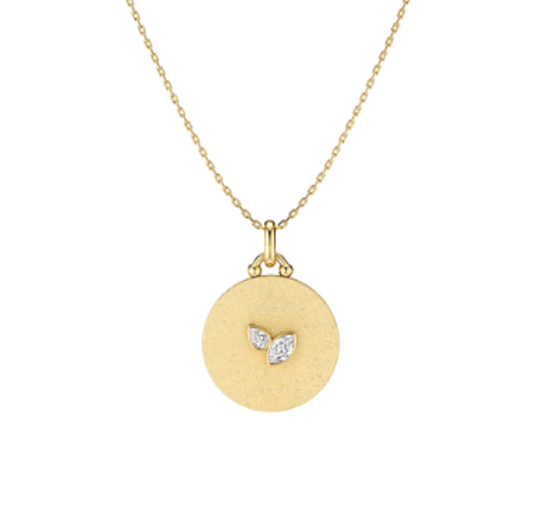 NC Rae Jewellery - Necklace Noam Carver 14K Yellow Gold Rae Diamond Disc Pendant