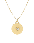 NC Rae Jewellery - Necklace Noam Carver 14K Yellow Gold Rae Diamond Disc Pendant