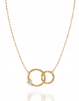 NC Rae Jewellery - Necklace Noam Carver 14K Yellow Gold Rae Diamond Linked Circles Necklace