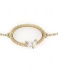 NC Rae Jewellery - Bracelet Noam Carver 14K Yellow Gold Rae Diamond Open Oval Bracelet
