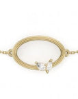 NC Rae Jewellery - Bracelet Noam Carver 14K Yellow Gold Rae Diamond Open Oval Bracelet