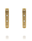 NC Rae Jewellery - Earrings - Hoop Noam Carver 14K Yellow Gold Rae Diamond Oval Huggie Hoops