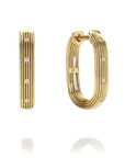 NC Rae Jewellery - Earrings - Hoop Noam Carver 14K Yellow Gold Rae Diamond Oval Huggie Hoops