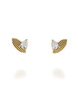 NC Rae Jewellery - Earrings Noam Carver 14K Yellow Gold Rae Diamond Petal Studs