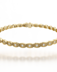 NC Rae Jewellery - Bracelet Noam Carver 14K Yellow Gold Rae Diamond Petals Line Bracelet