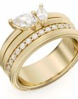 NC Rae Jewellery - Rings Noam Carver 14K Yellow Gold Rae Diamond Stack Style Ring