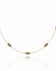 NC Rae Jewellery - Necklace Noam Carver 14K Yellow Gold Rae Diamond Station Necklace