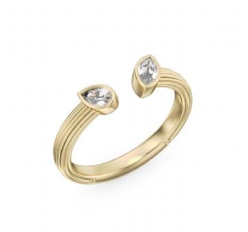 NC Rae Jewellery - Rings Noam Carver 14K Yellow Gold Rae Diamond Torque Ring