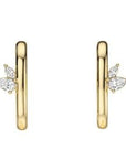 NC Rae Jewellery - Earrings Noam Carver 14K Yellow Gold Rae Diamond Wrap Studs