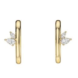 NC Rae Jewellery - Earrings Noam Carver 14K Yellow Gold Rae Diamond Wrap Studs