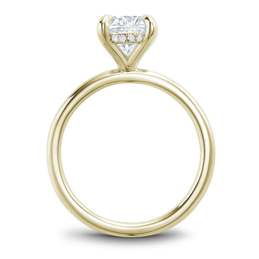 Touch of Gold Diamonds Jewellery - Engagement Ring Noam Carver 18kt Yellow Gold 1.70ct Oval Diamond Solitaire Engagement Ring with Hidden Halo