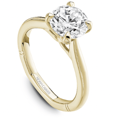 Crown Ring Jewellery - Rings Noam Carver Atelier 14K Yellow Gold Round 2.00ct Solitaire Engagement Ring