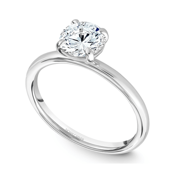 Crown Ring Jewellery - Rings Noam Carver Bridal 14K White Gold Round 2.50ct Solitaire Engagement Ring