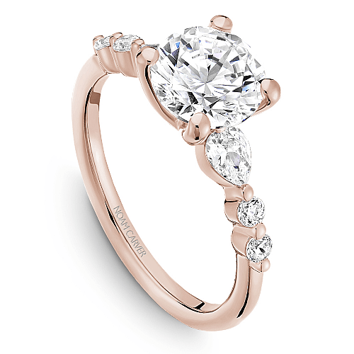 Crown Ring Rose gold Noam Carver Classic Engagement Ring
