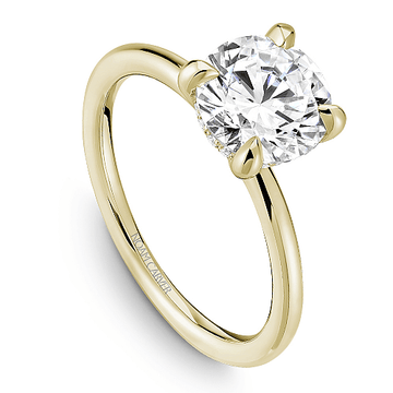 Crown Ring Yellow Gold Noam Carver Classic Solitaire Engagement Ring
